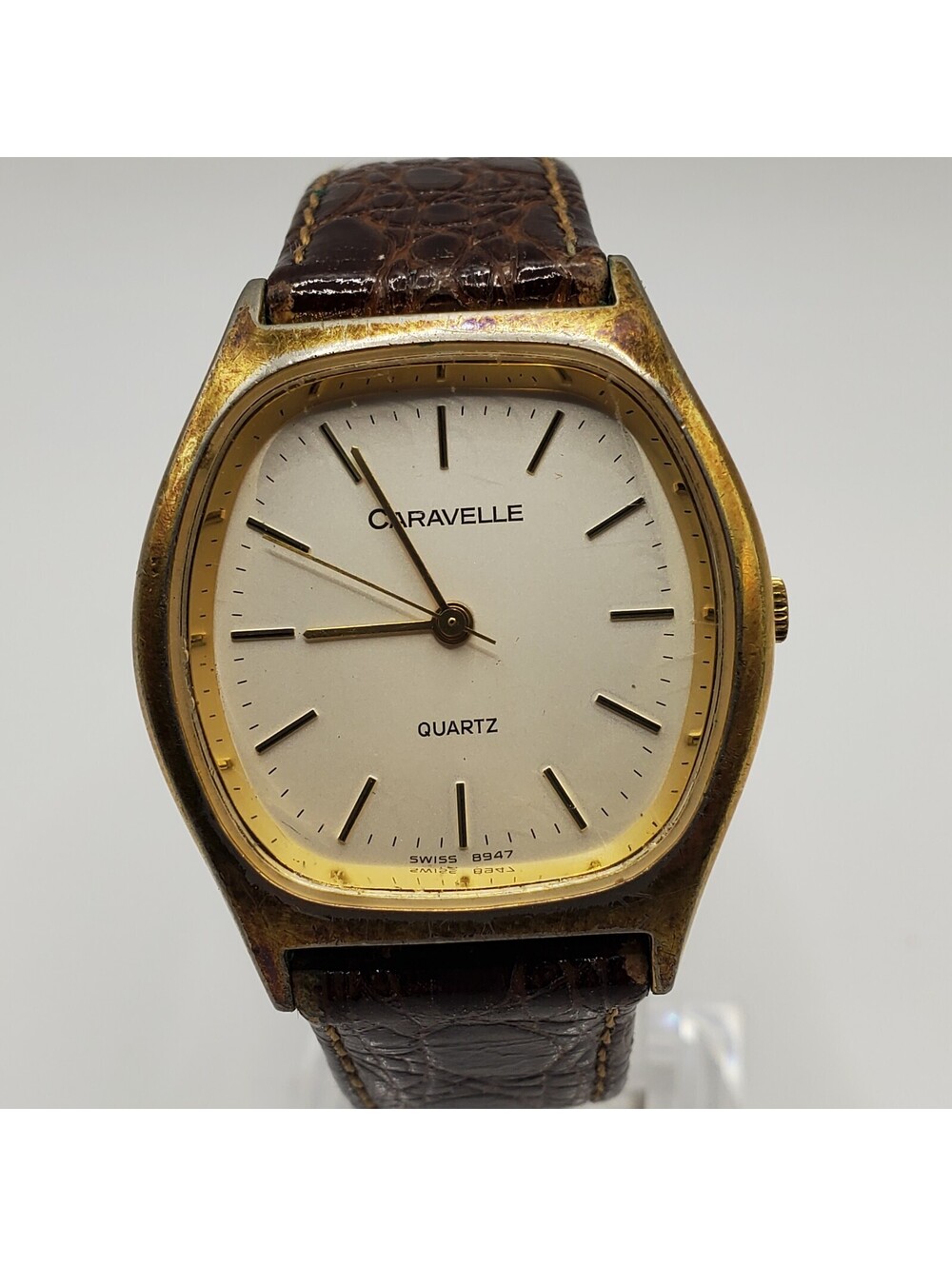 Vintage Caravelle Quartz 4J Watch For Parts Or Repair